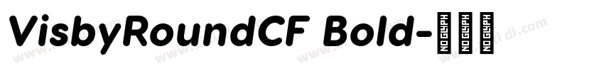 VisbyRoundCF Bold字体转换